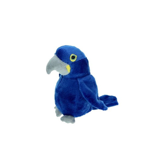 Pluche ara knuffel blauw - pluche - 16 cm - papegaai - dierenknuffel