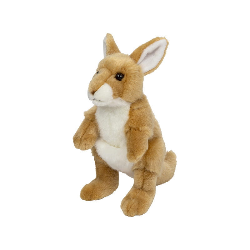 Beige babydeken met konijnenknuffel - sterrenprint - 100x75 cm