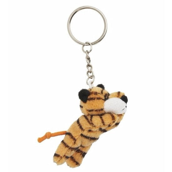 Nature Planet koala knuffel - pluche - 6 cm - sleutelhanger - grijs