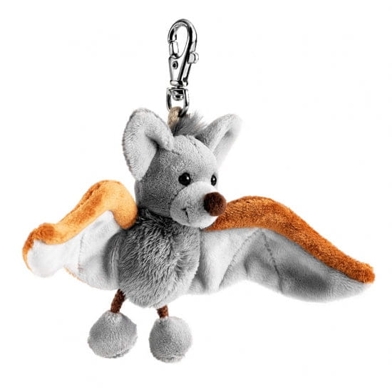 Vampi vleermuis sleutelhanger - pluche - 10 cm - clip