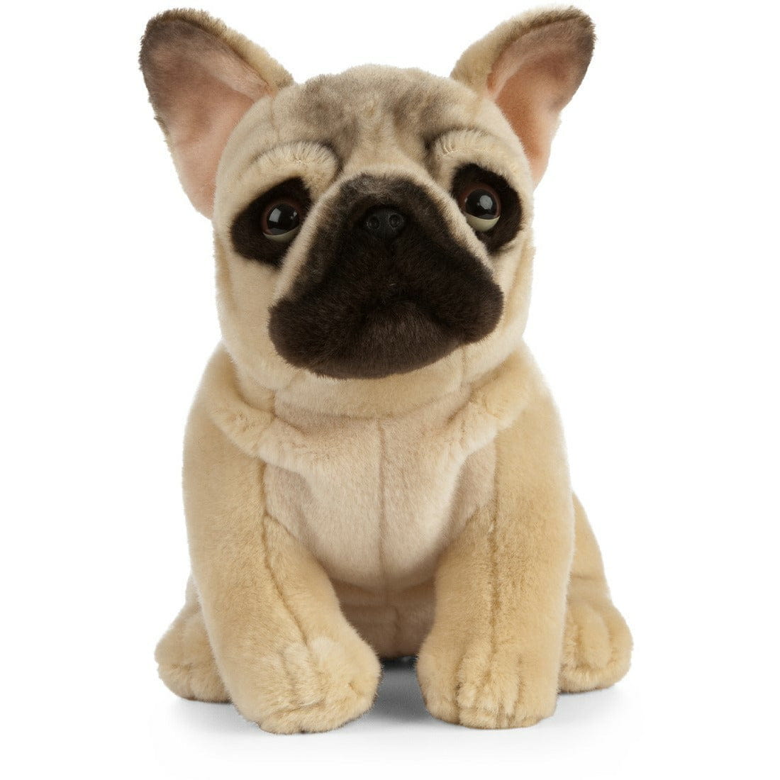 Living Nature Franse Bulldog knuffel - pluche - 25 cm - beige