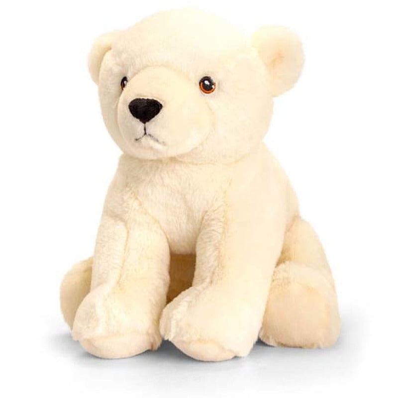 Keel Toys ijsbeer knuffel - pluche - 25 cm - wit