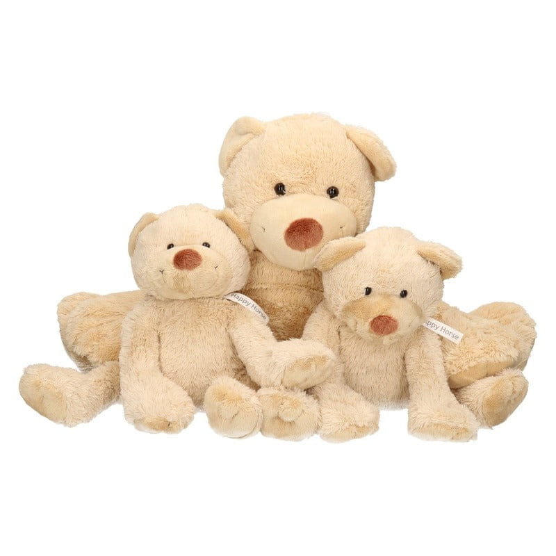 3x Pluche Boogy knuffelberen - mama en kind - 35/24 cm