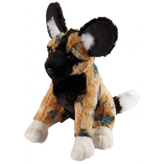 Pluche wilde hond knuffel - safari dier - 30 cm