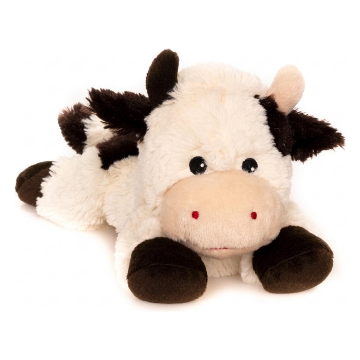 Habibi koe magnetronknuffel - warmteknuffel - 28 cm - pluche