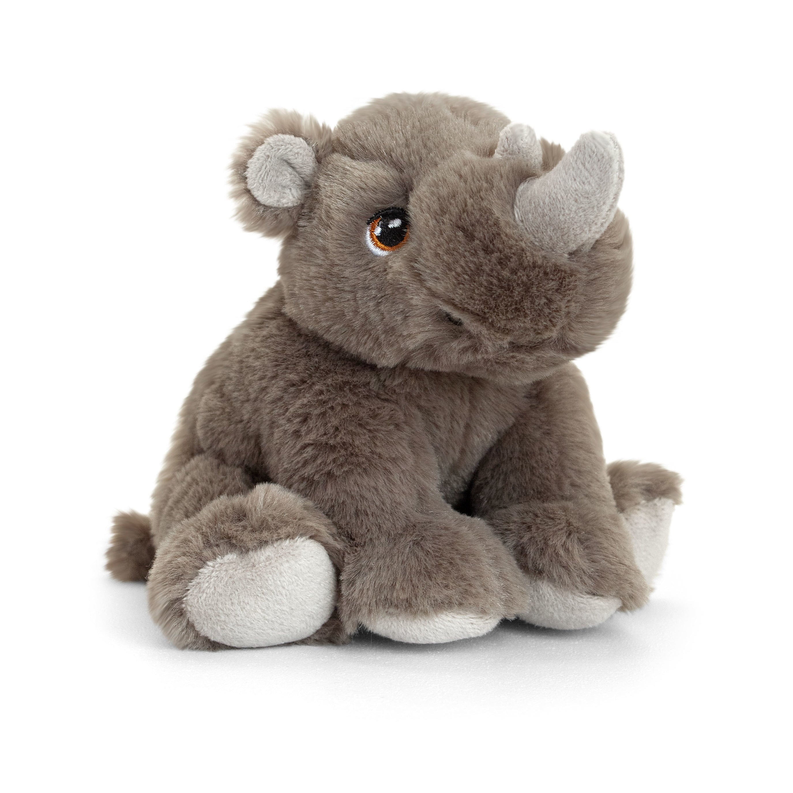 Keel Toys neushoorn knuffel - pluche - 25 cm - Afrikaanse dieren - zoogdieren - knuffeldier
