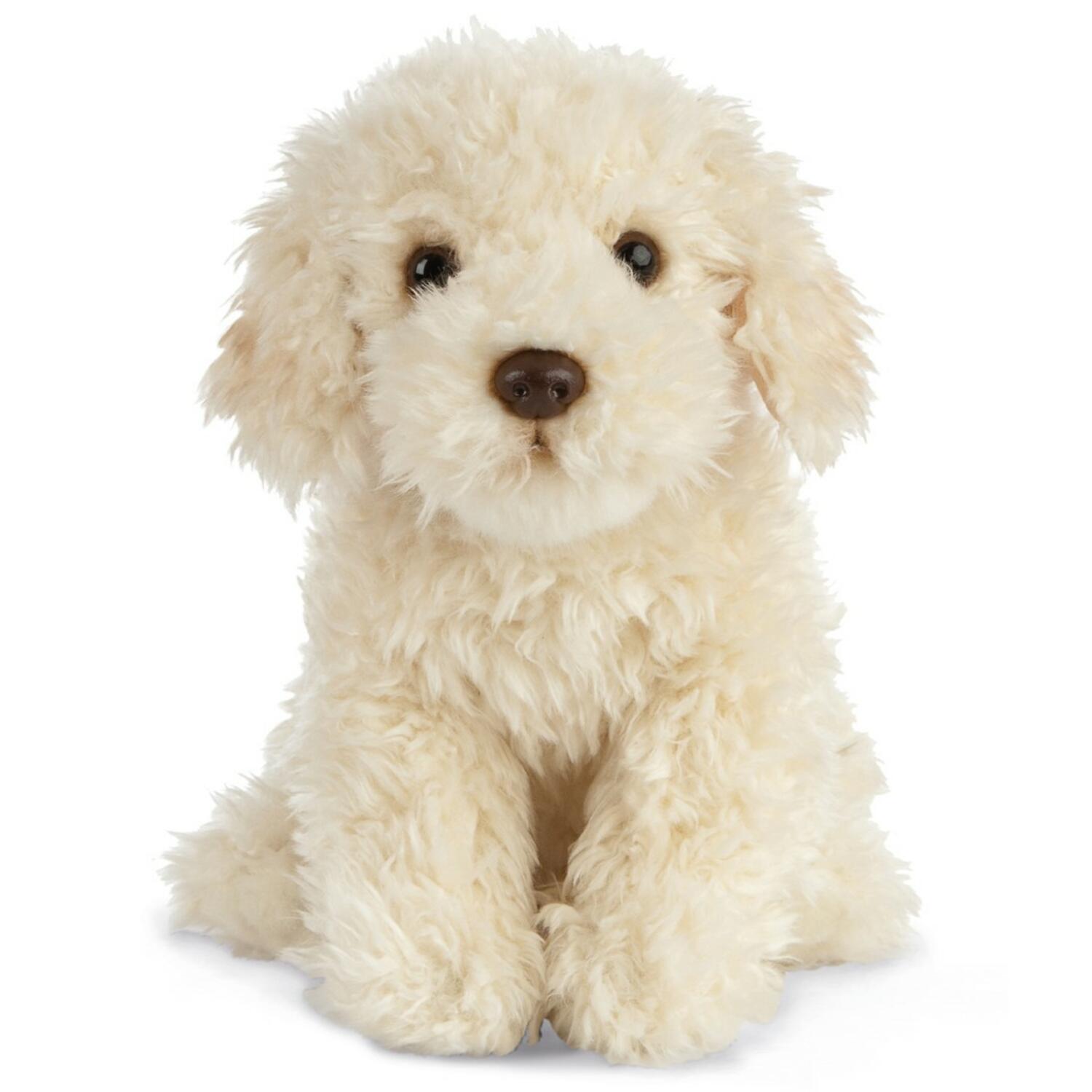 Living Nature Labradoodle knuffel - pluche - 25 cm - beige