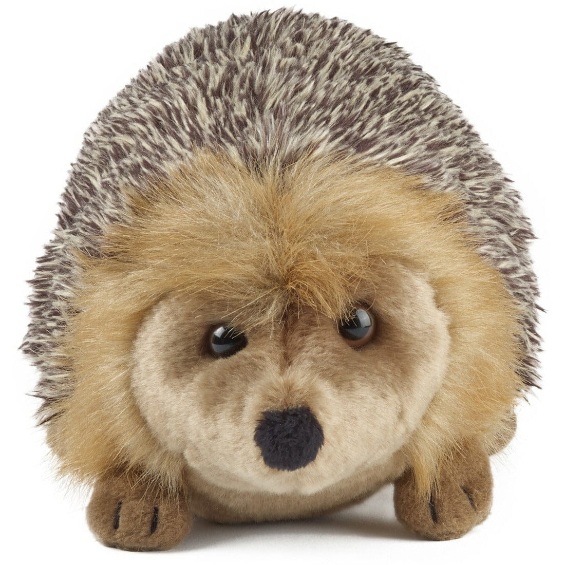 Egel knuffel - pluche - bruin - 23 cm - egeltje