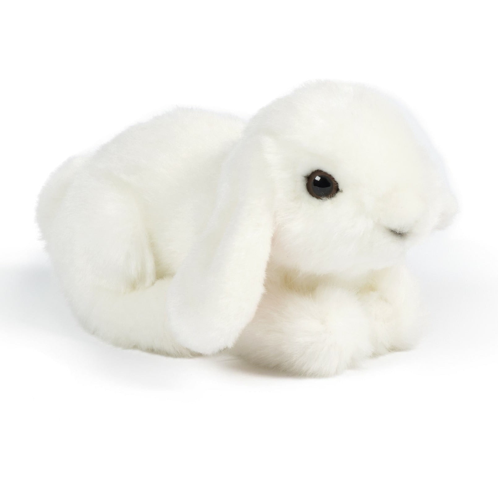 Konijn knuffel - pluche - wit - 16 cm - knuffeldier