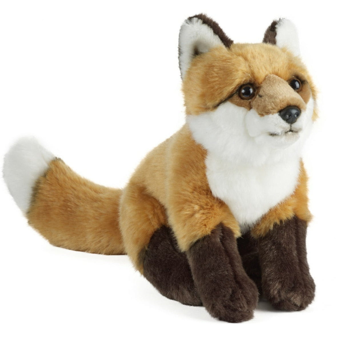 Living Nature vos knuffel - pluche - 39 cm - bosdier - knuffel