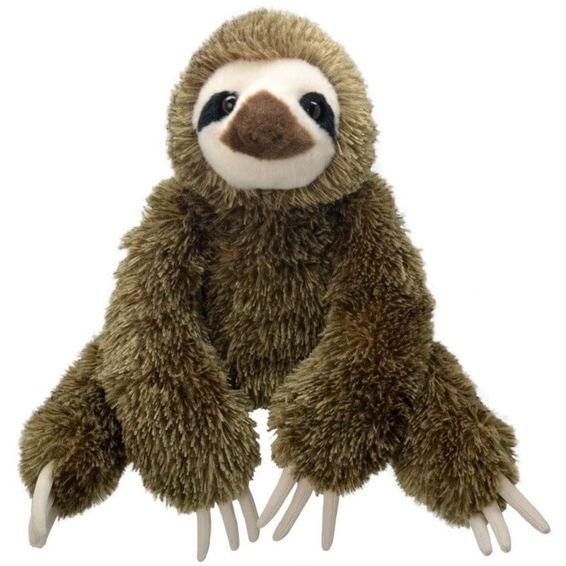 Pluche bruine luiaard knuffel - 30 cm - zittend - speelgoed
