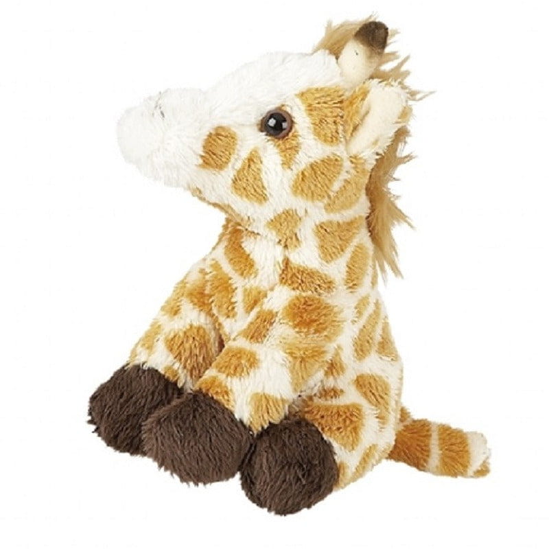 Pluche giraffe sleutelhangers - 2x - gevlekt - 10 cm - knuffel
