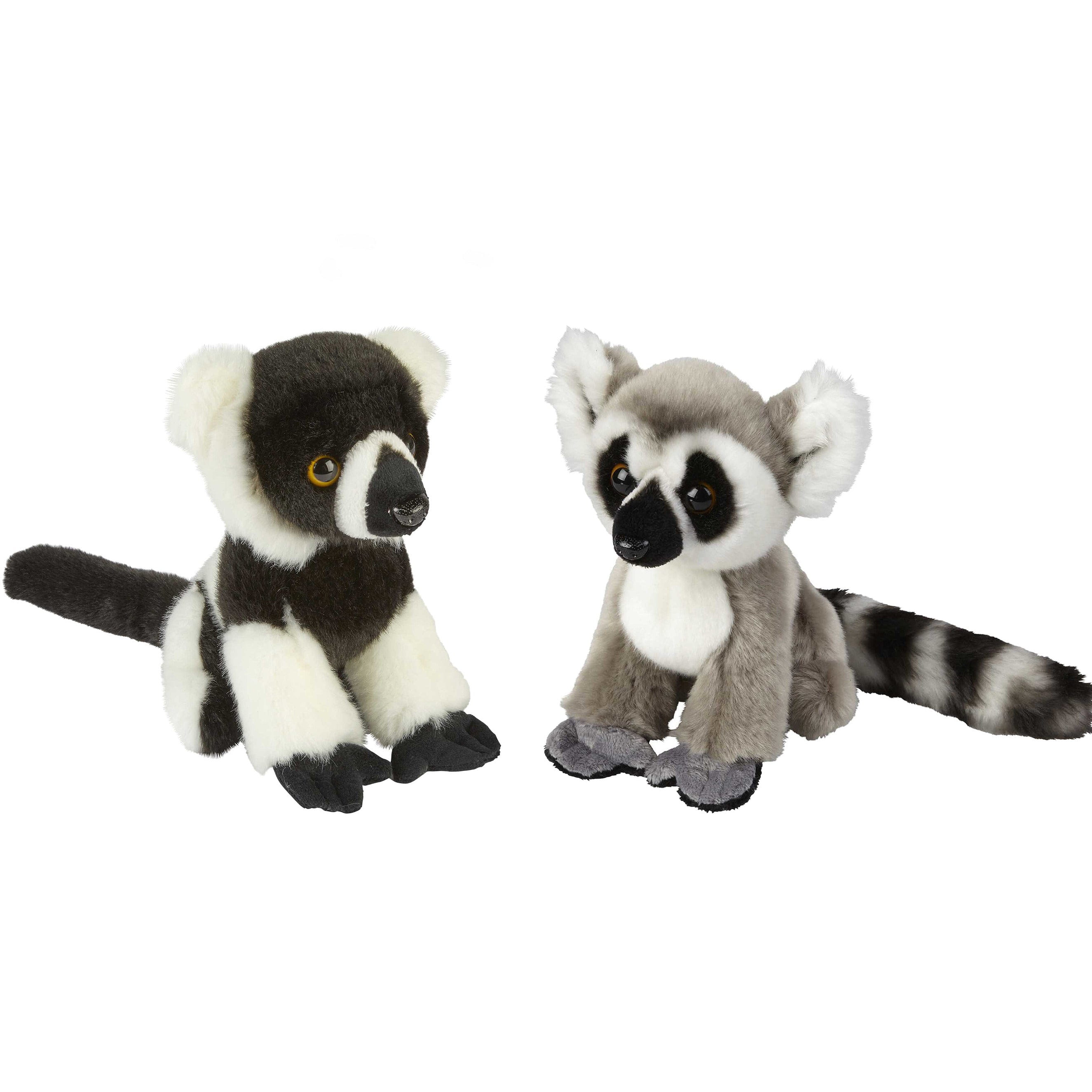 Apen serie pluche knuffels 2 stuks - 18 cm - Maki en aapje