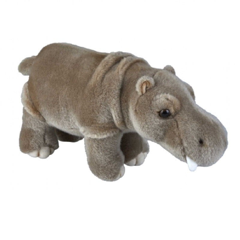 Ravensden nijlpaard knuffel - pluche - grijs - 28 cm - wilde dieren