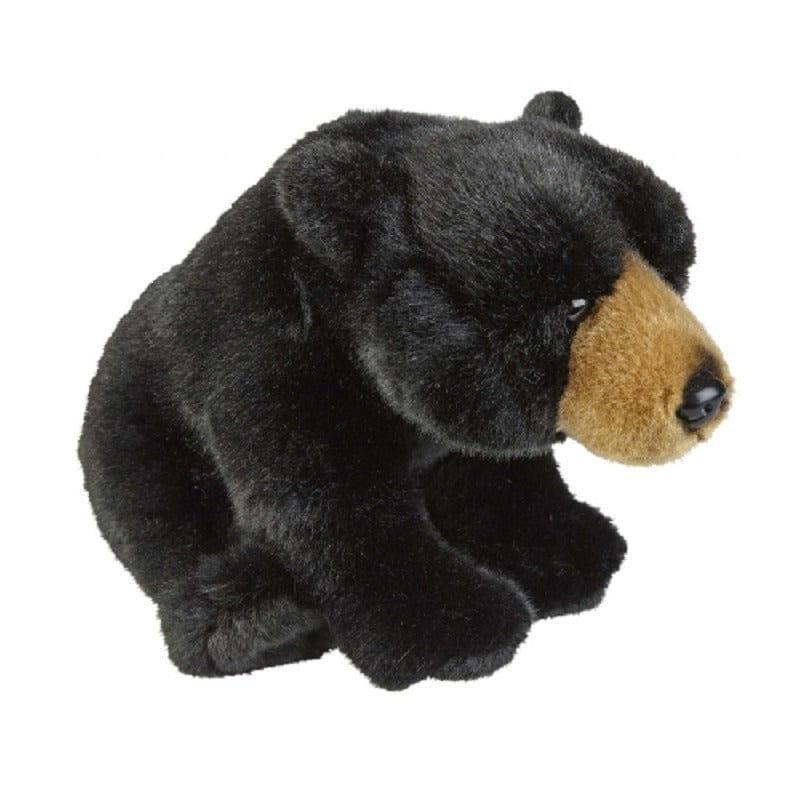 Pluche zwarte beer knuffel - 28 cm - knuffeldier - cadeau