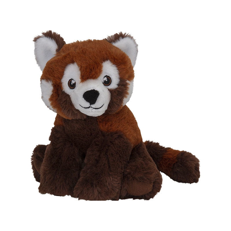 Pluche rode panda knuffel - beer - 16 cm - zacht cadeau