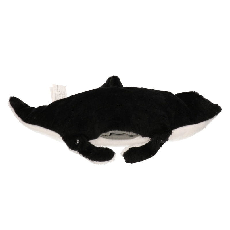 Mantarog knuffel - pluche - zwart/wit - 26 cm - speelgoed