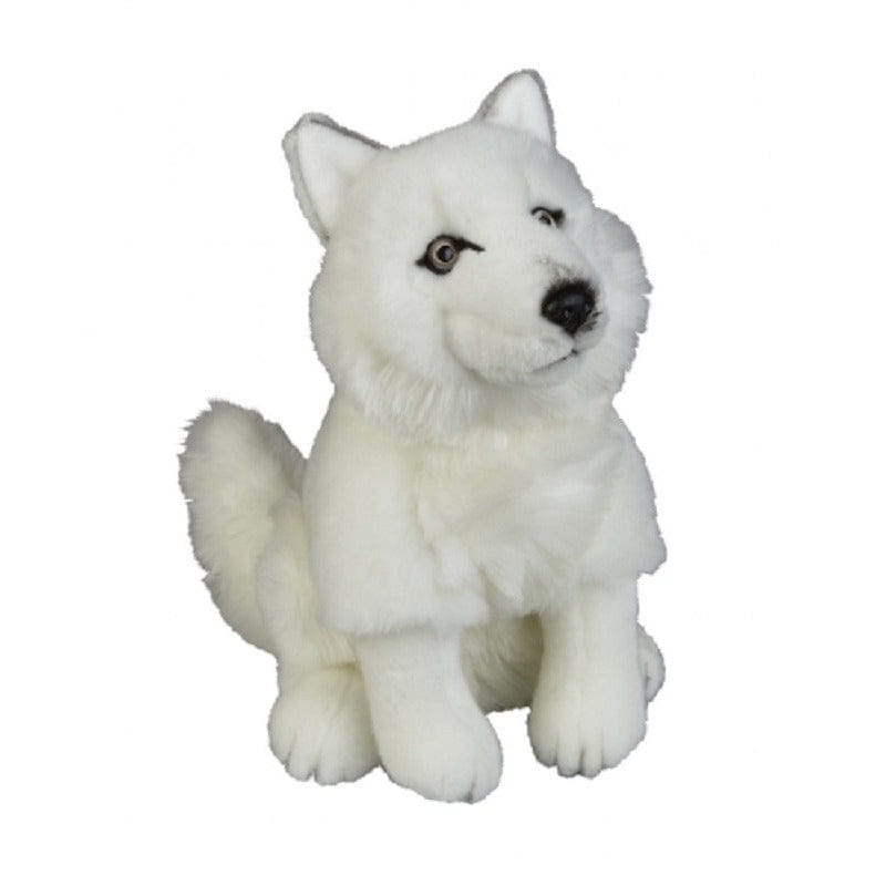 Ravensden poolwolf knuffel - pluche - wit - 28 cm - noordpool