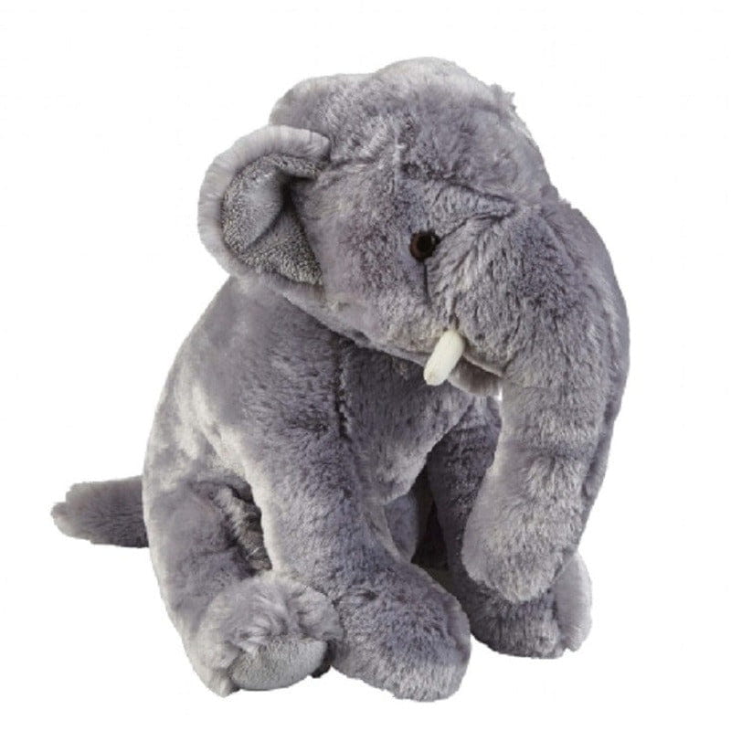 Ravensden olifant knuffel - pluche - grijs - 30 cm
