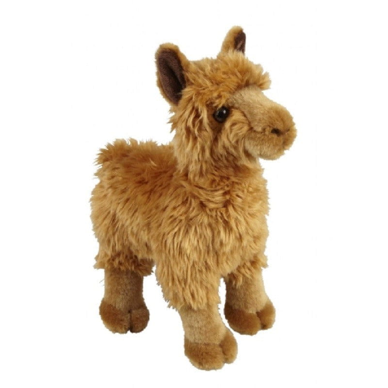 Ravensden alpaca knuffel - pluche - bruin - 28 cm - lama knuffeldier