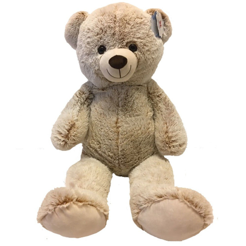 Grote pluche beige beer - knuffel - 100 cm - speelgoed