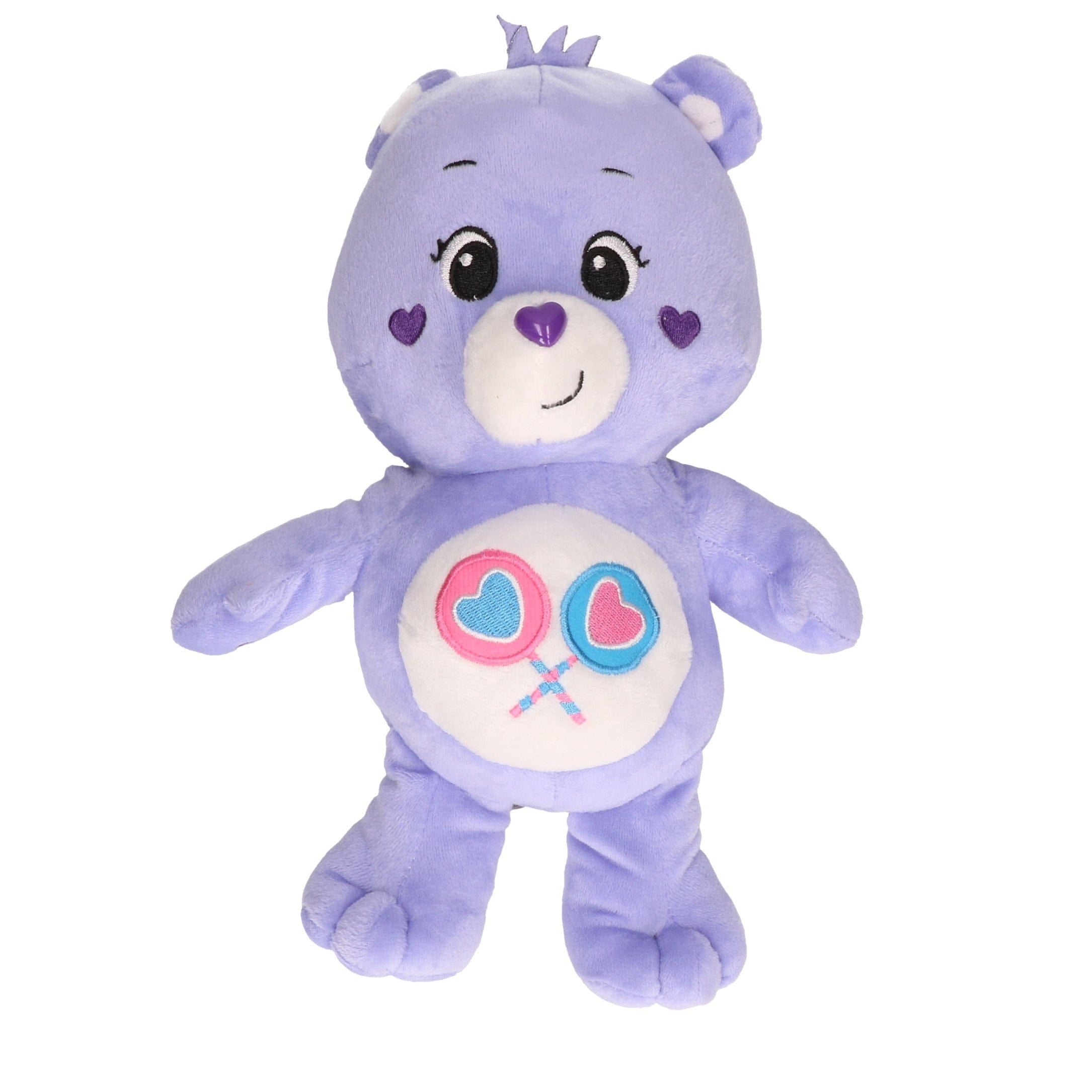 Troetelbeertjes knuffel - paars pluche - 28 cm - cartoon