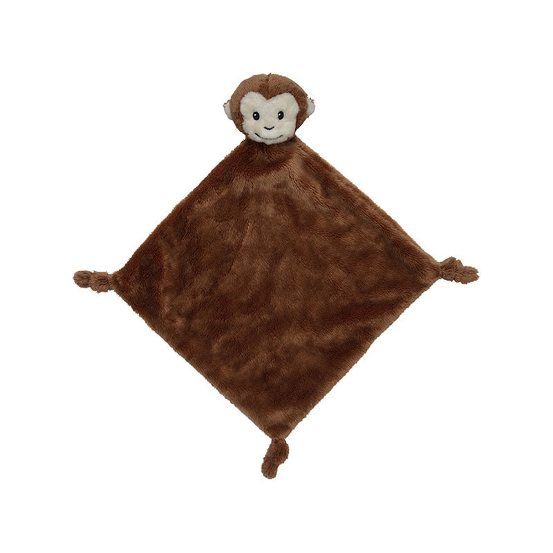 Nature Planet chimpansee knuffeldoekje - pluche - 40 x 40 cm - babycadeau