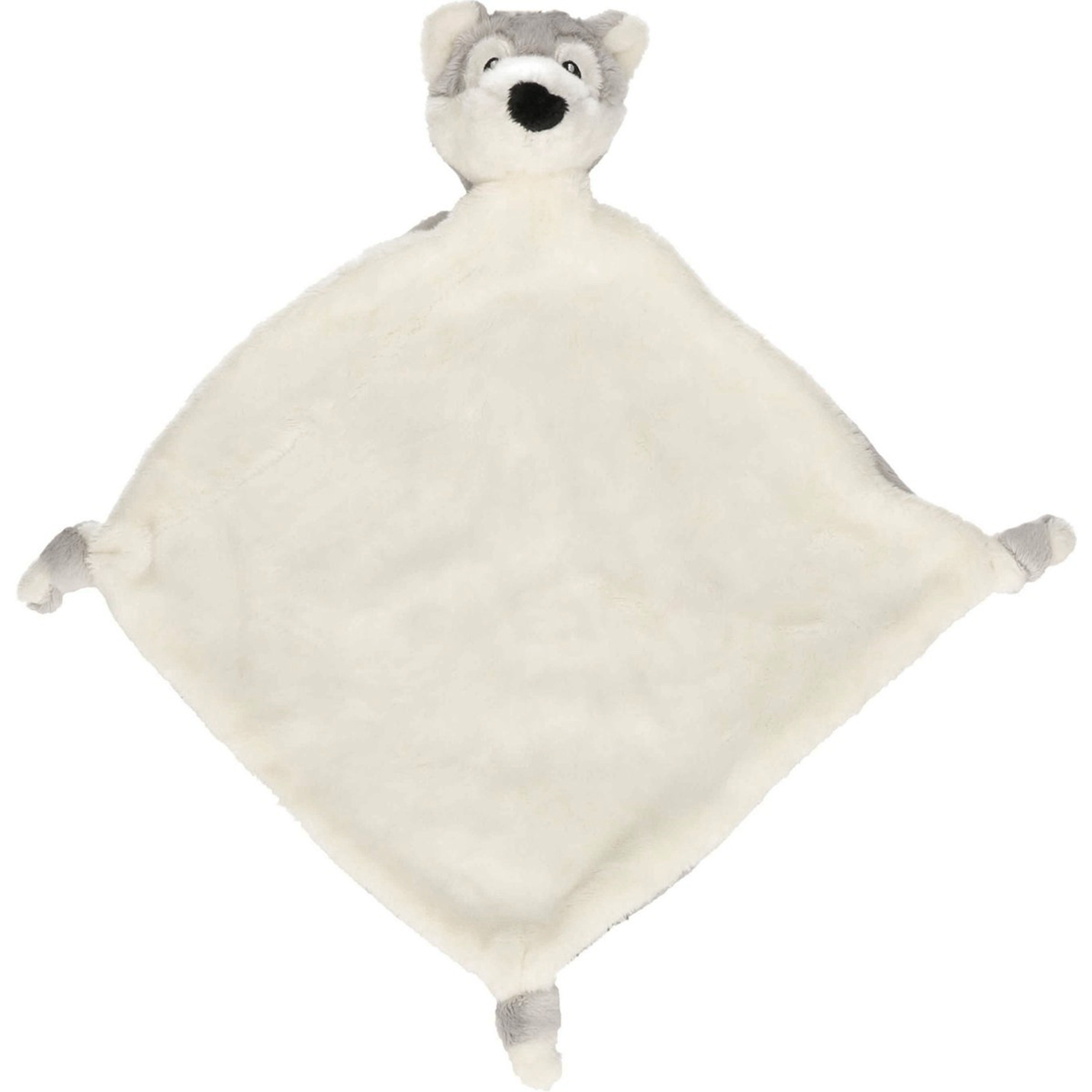 Nature Planet wolf tutteldoekje - zacht pluche - 40 x 40 cm - baby knuffeldoekje