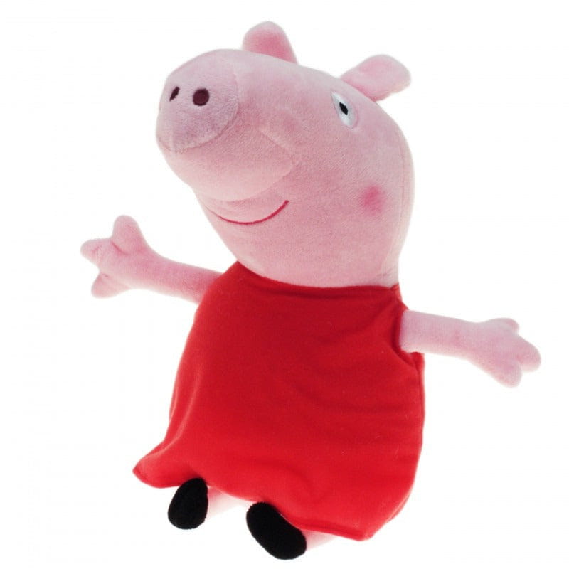 Peppa Pig knuffel - pluche - 28 cm - rode outfit