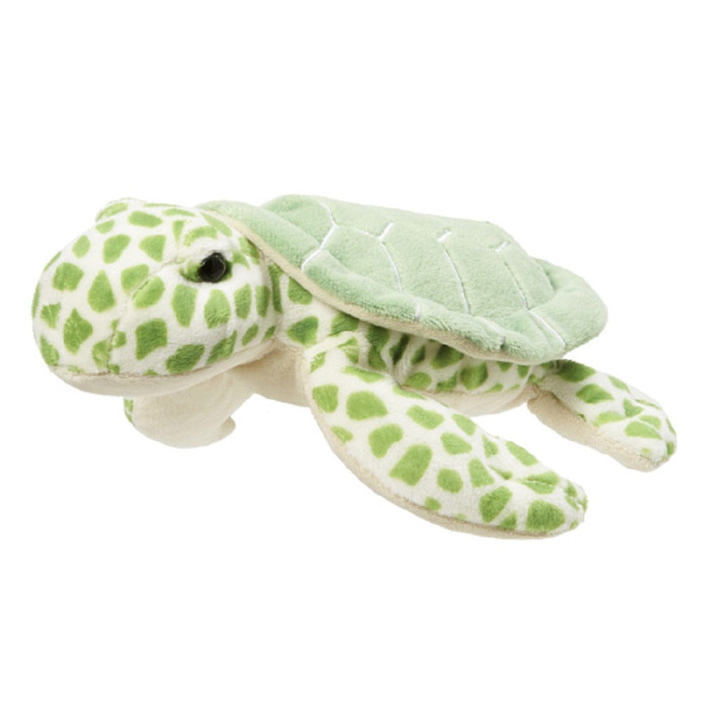 Nature Planet zeeschildpad knuffel - pluche - groen - 22 cm