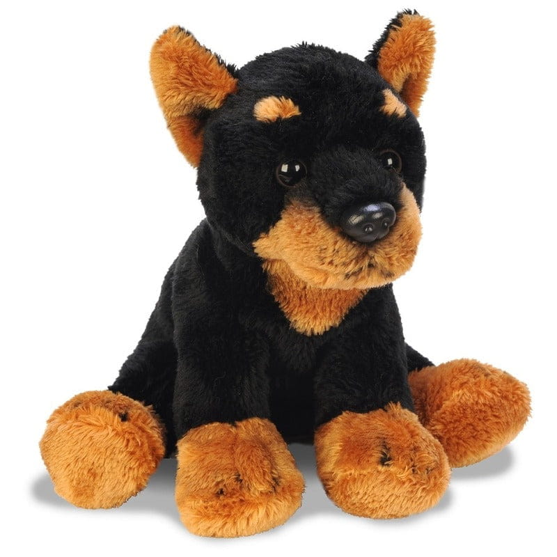 Nature Planet neushoorn knuffel - pluche - grijs - 18 cm - safari dierenknuffel