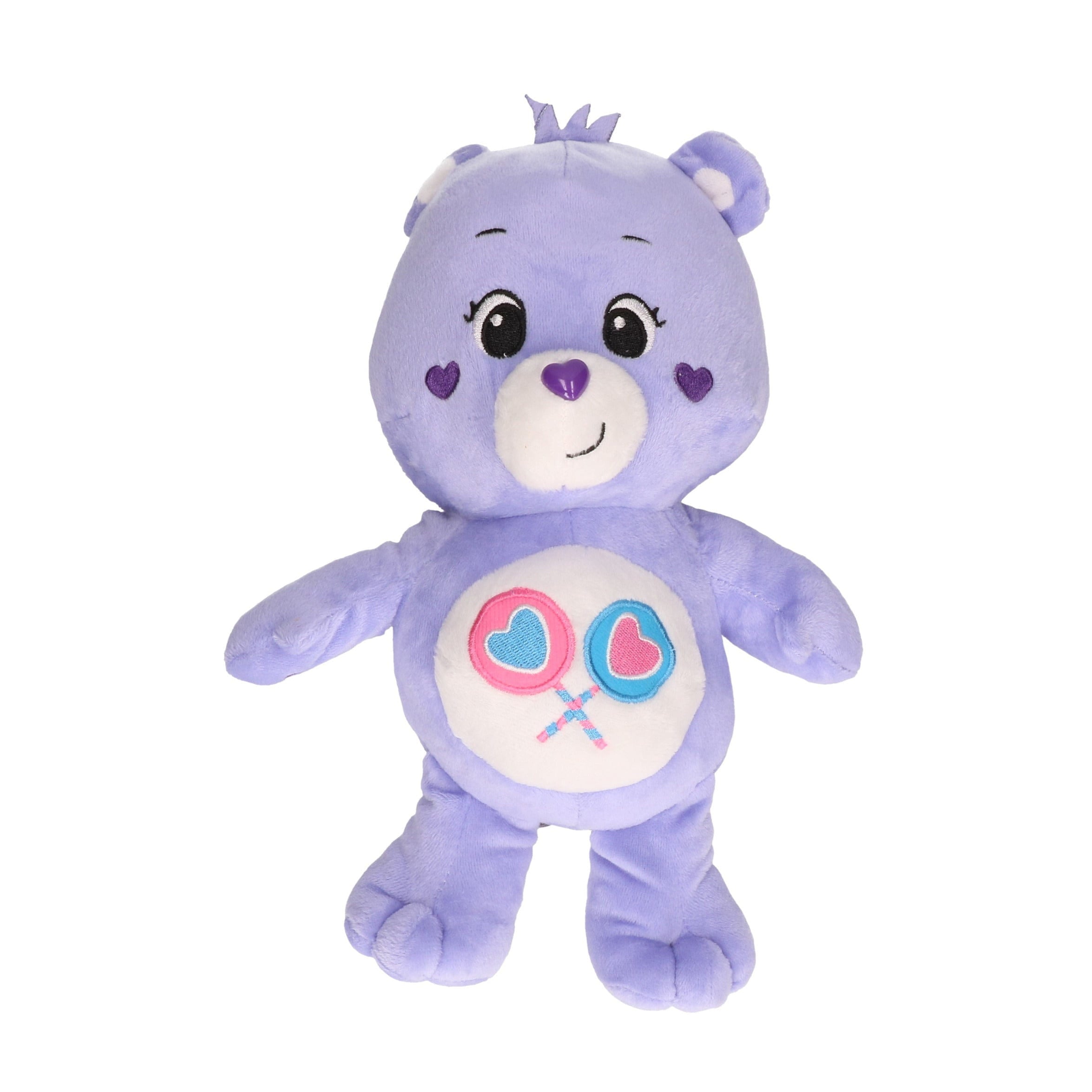 Troetelbeertjes knuffel - pluche - paars - 21 cm - cartoon