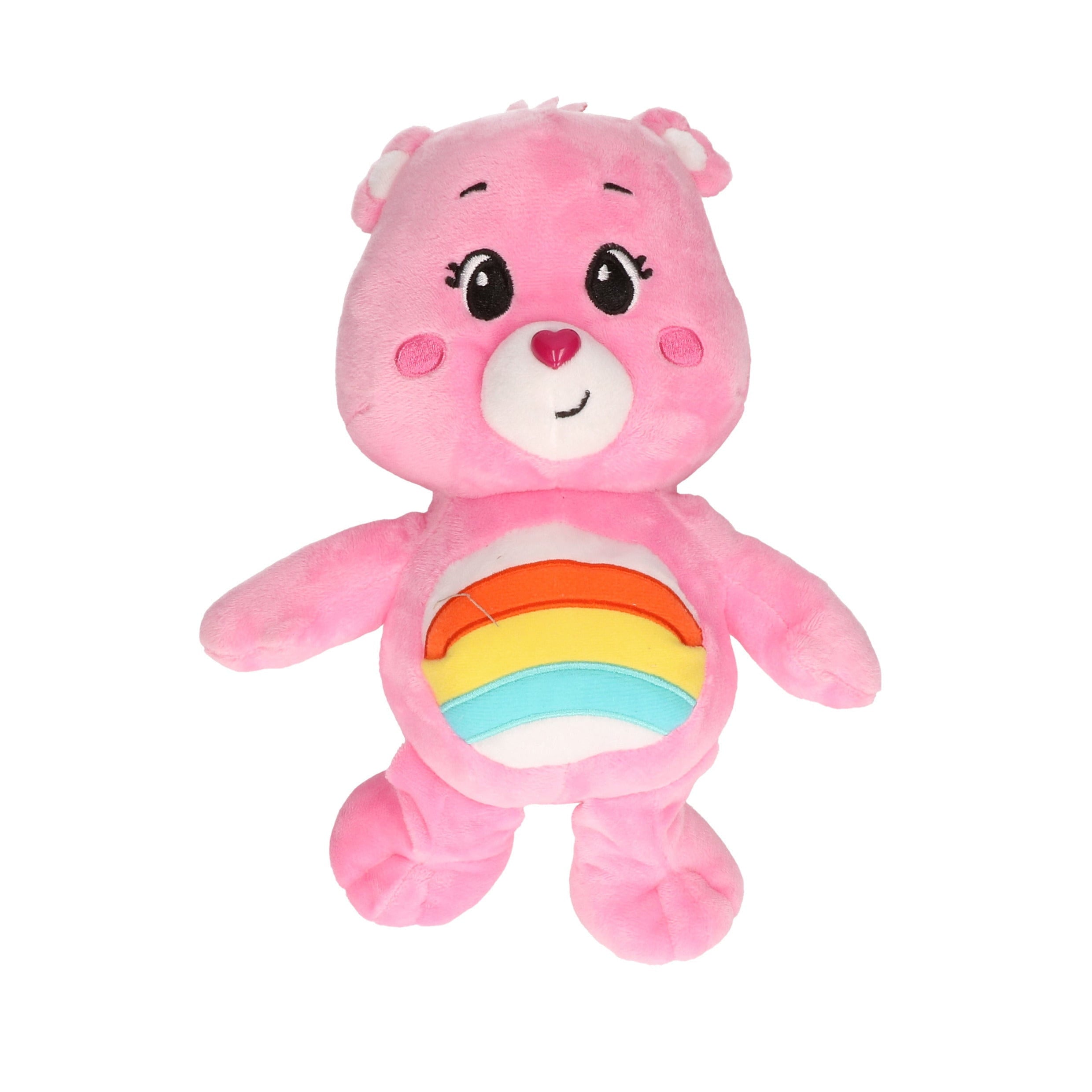 Troetelbeertjes knuffel - roze pluche - 21 cm - cartoon