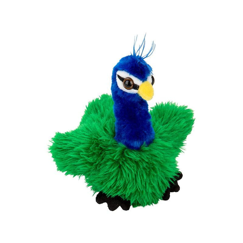 Nature Planet pauw knuffel - pluche - 13 cm - vogel - gekleurd