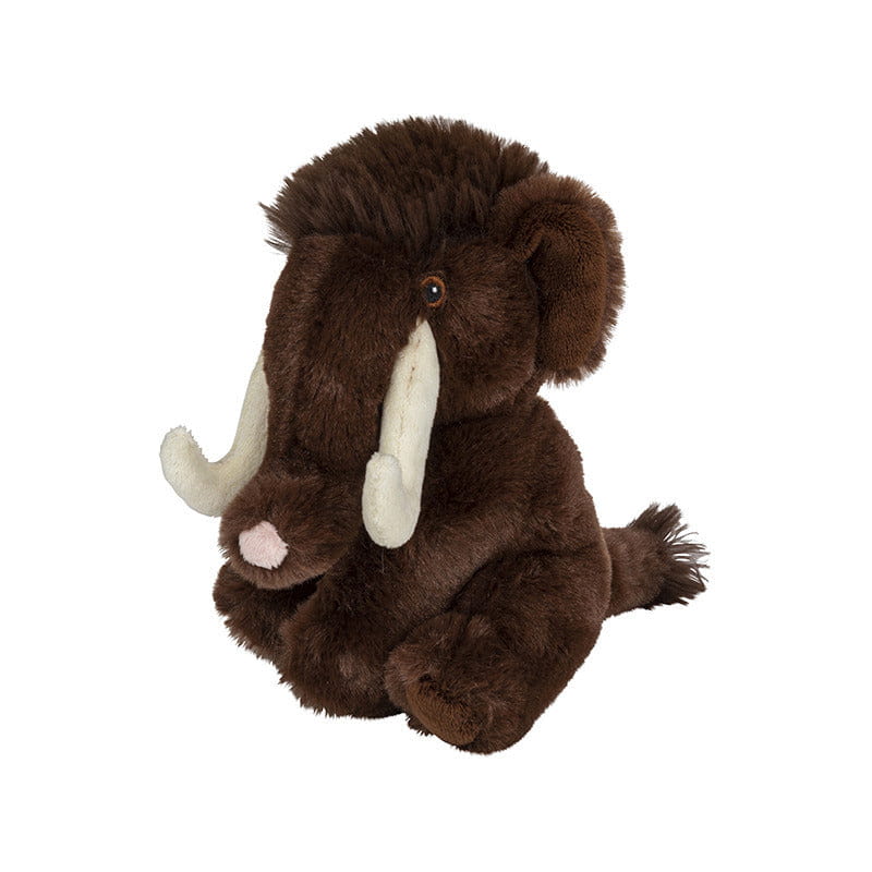 Pluche mammoet knuffel - 16 cm - bruin - prehistorisch