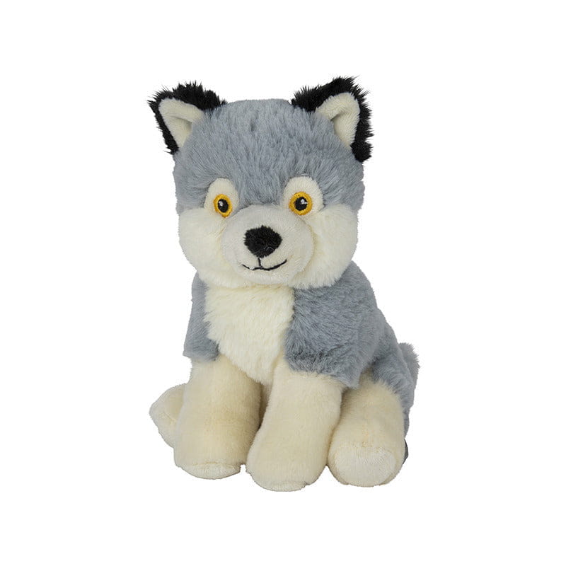 Nature Planet wolf knuffel - pluche - 16 cm - bosdieren