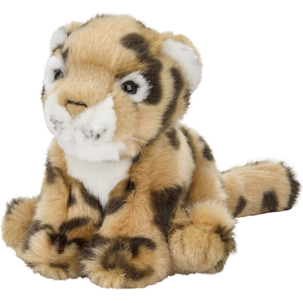 Nature Planet luipaard knuffel - pluche - 15 cm - wilde dieren
