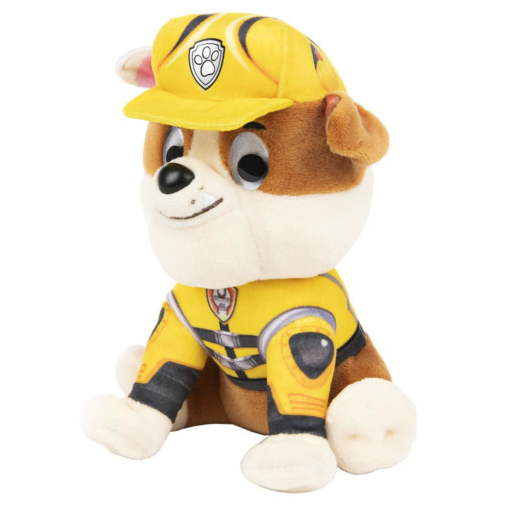 Paw Patrol Rubble knuffel - pluche - 15 cm - hondje