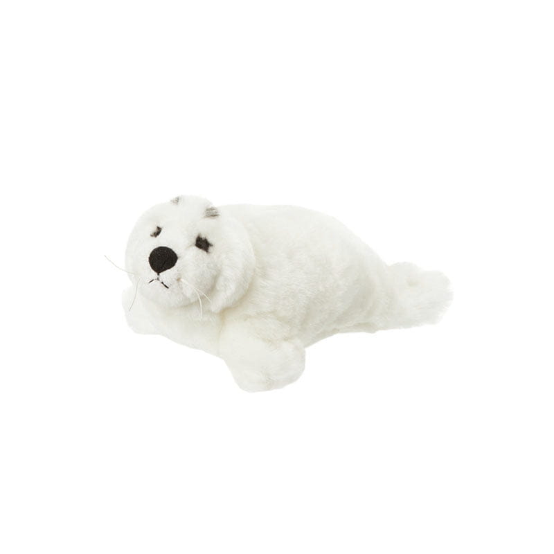 Nature Plante pluche zeehond - knuffel - wit - 16 cm