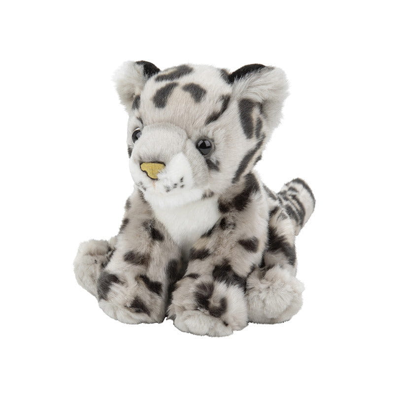 Nature Planet sneeuwluipaard knuffel - pluche - 18 cm