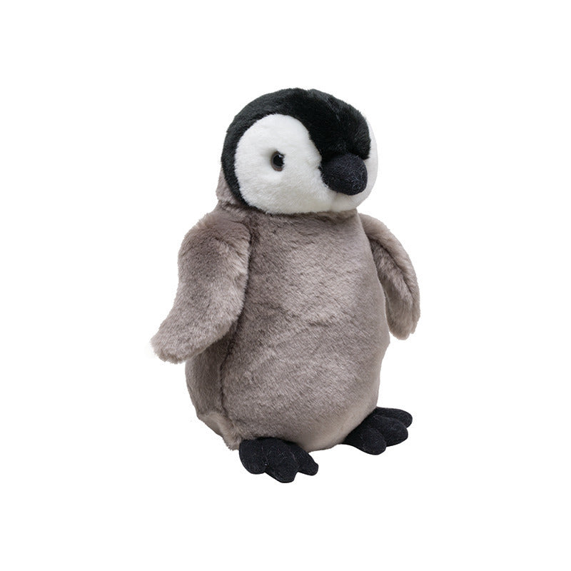 Nature Planet koningspinguïn kuiken knuffel - pluche - 24 cm