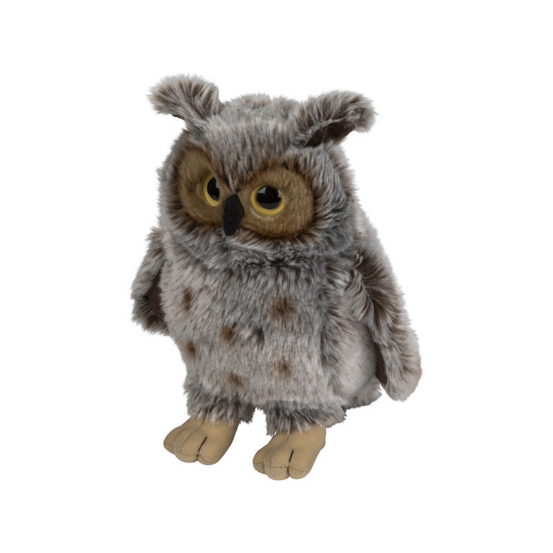 Nature Planet oehoe uil knuffel - pluche - 22 cm - vogelknuffel