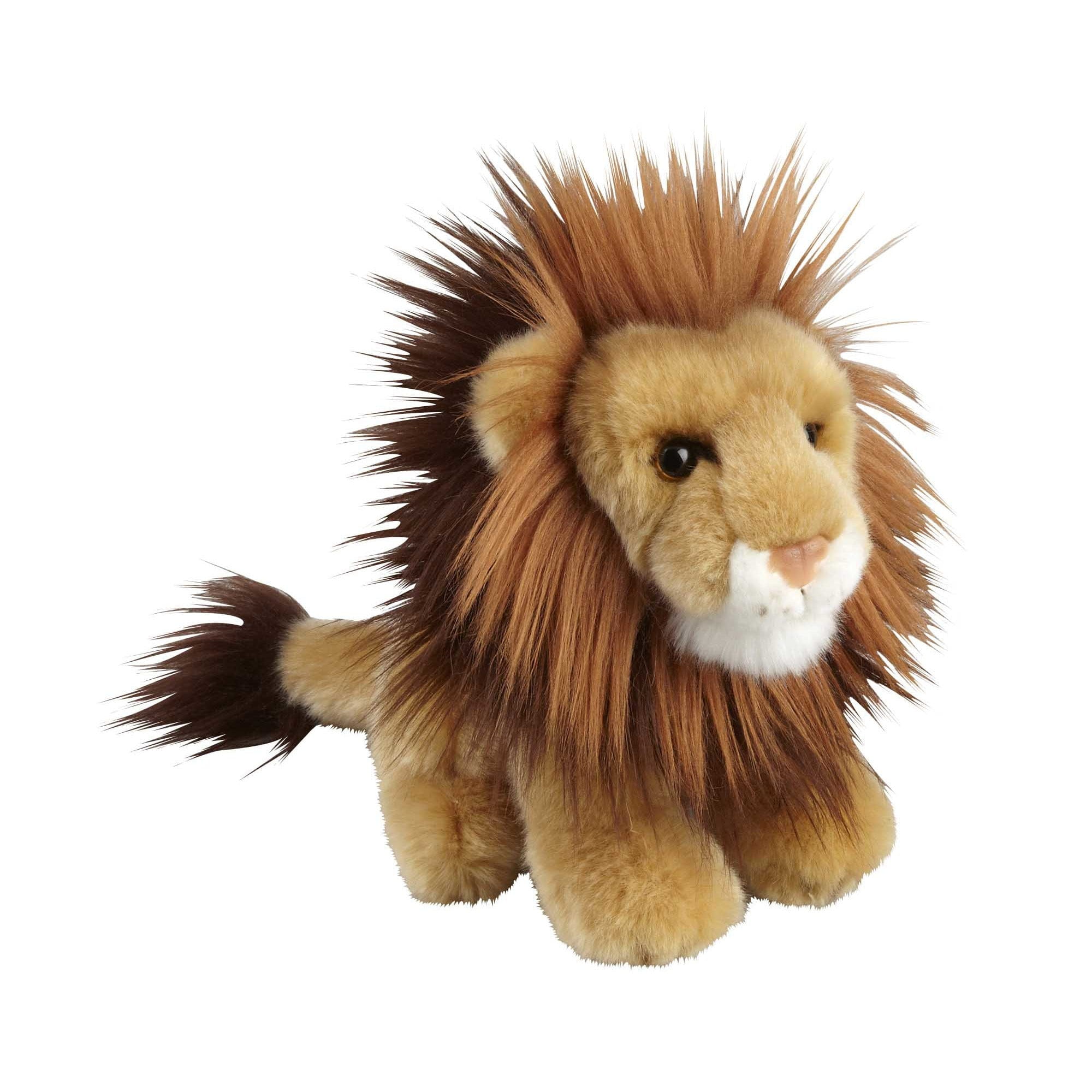 Bruine leeuw knuffel - pluche - 18 cm - dierenknuffel