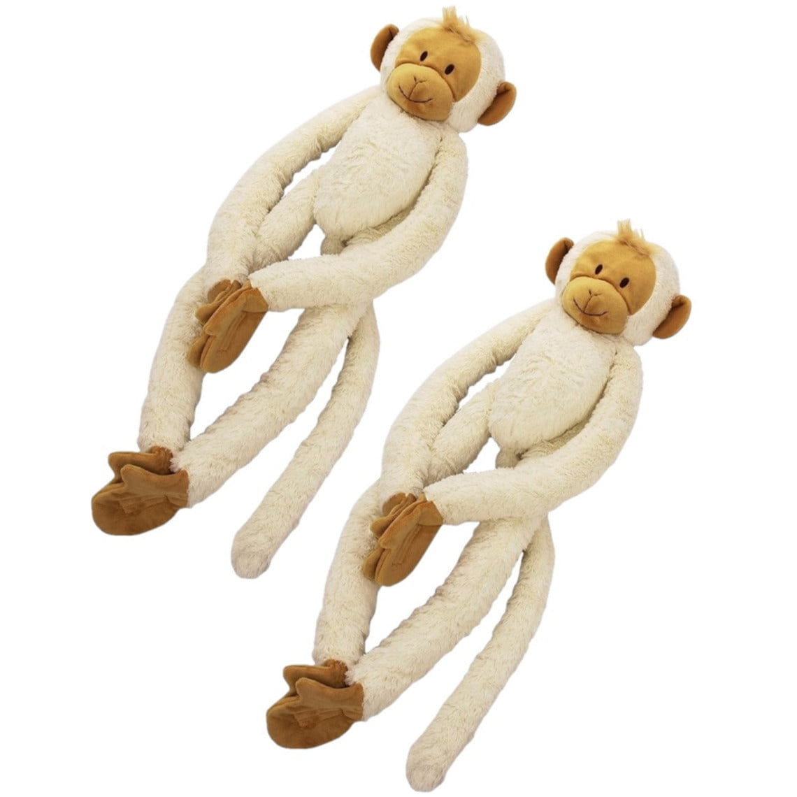 Nature Planet ijsbeer knuffel sleutelhanger - pluche - wit - 6 cm