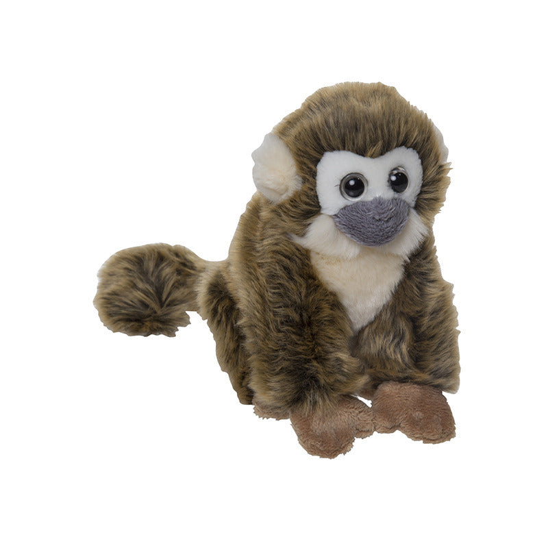 Nature Planet pluche squirrel aapje - knuffel - 18 cm - oerwoud