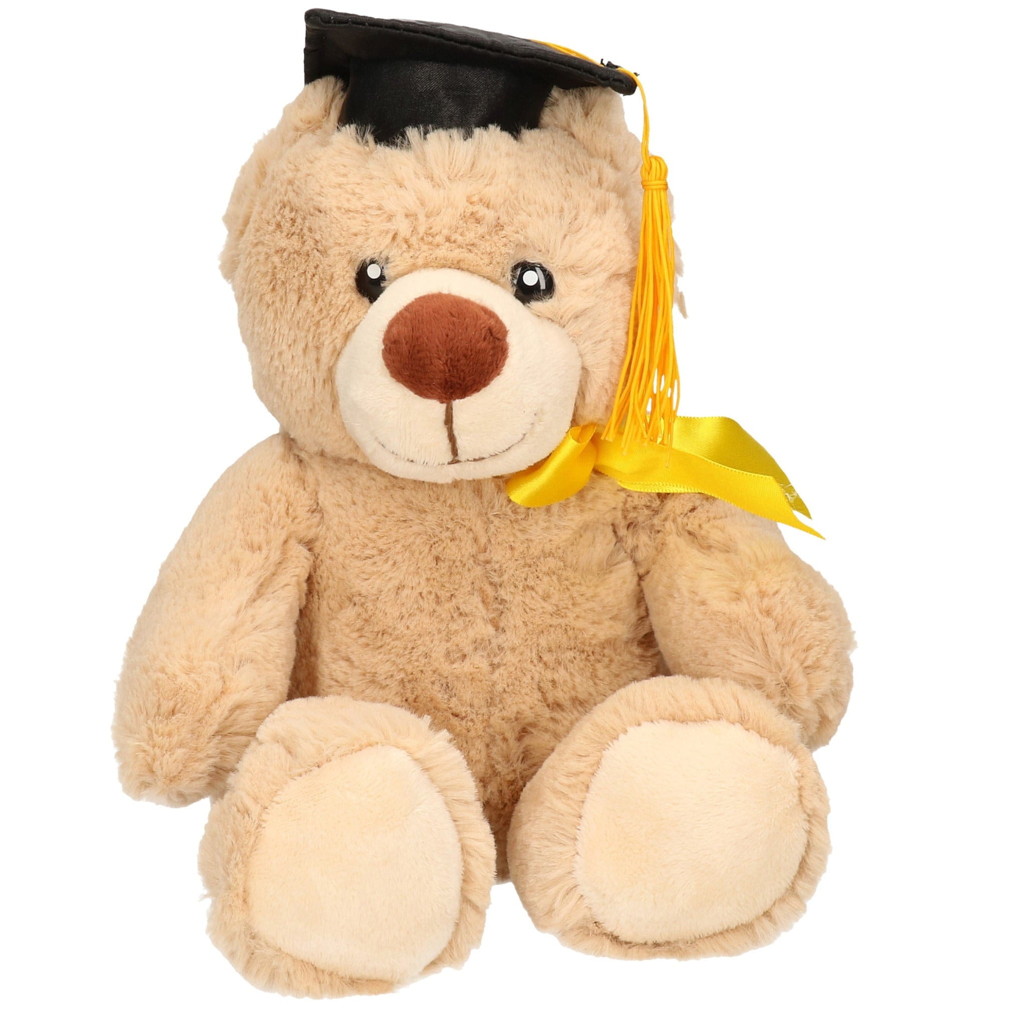 Pia pluche beer geslaagd - beige - 20 cm - afstudeercadeau
