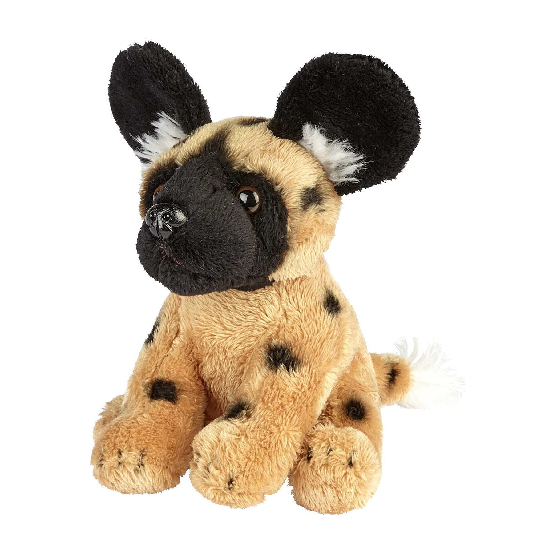 Afrikaanse Wilde Hond knuffel - pluche - 15 cm - savanne