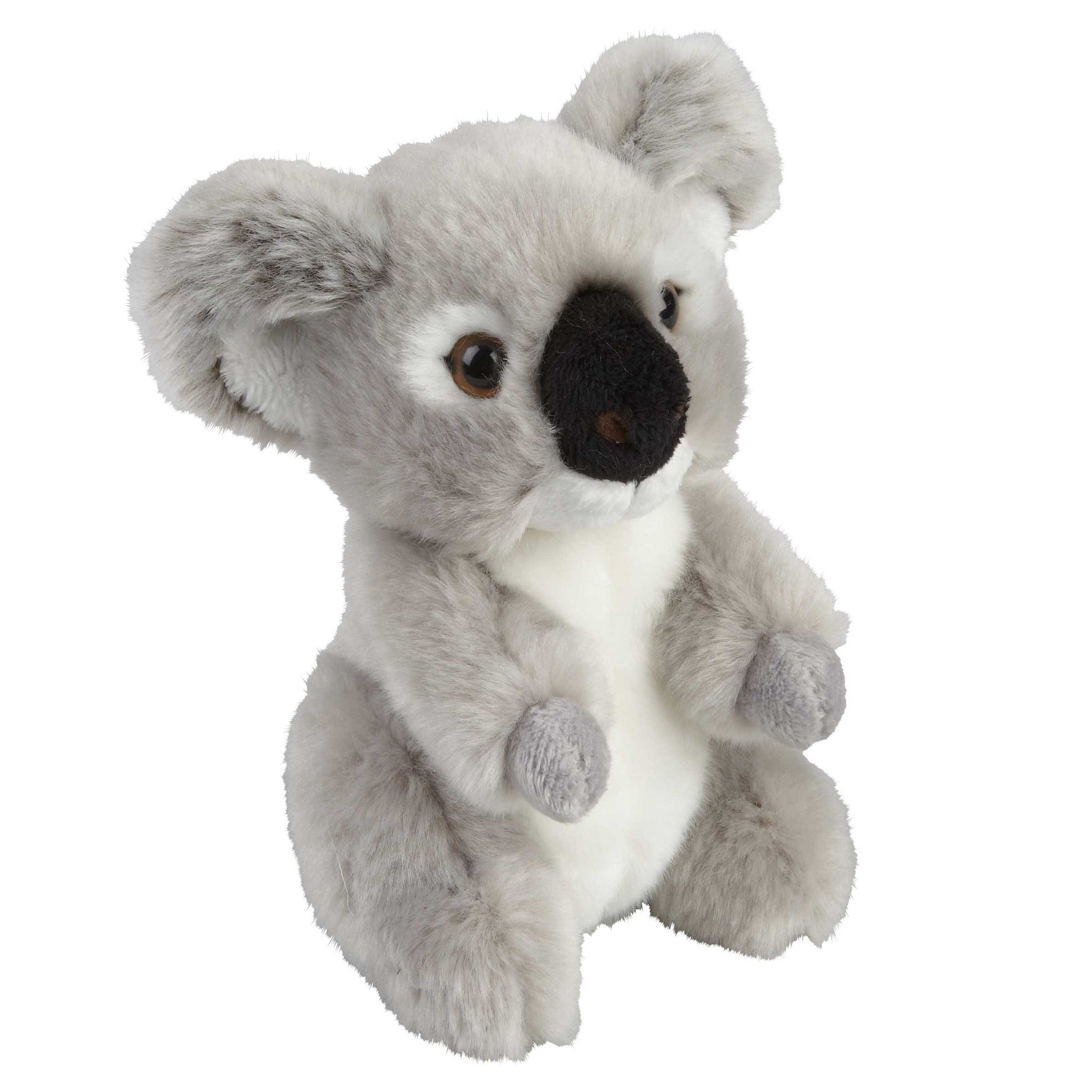 Koala knuffel - pluche - grijs - 18 cm - speelgoed knuffel