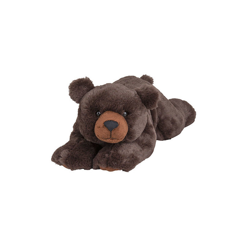 Pluche bruine beer knuffel - liggend - 38 cm - knuffel