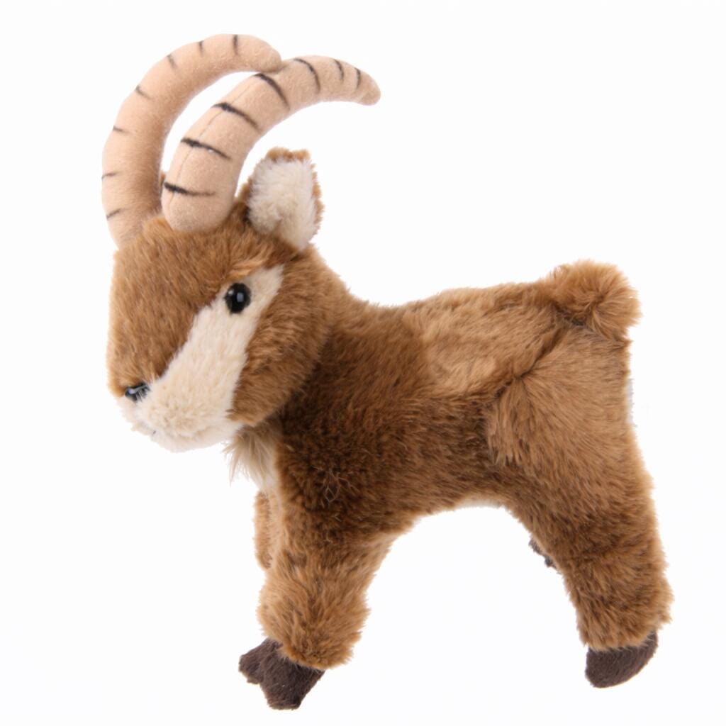 Semo steenbok knuffel - pluche - bruin - 18 cm